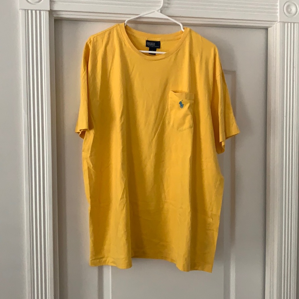 Polo Pocket T Shirt. Yellow. Perfect condition